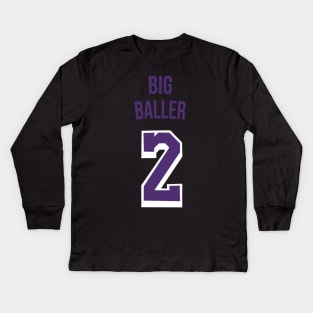 Lonzo Ball 'Big Baller' Nickname Jersey - Los Angeles Lakers Kids Long Sleeve T-Shirt